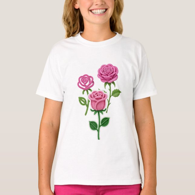 T-shirt Fleur en nettoyant pour tuyaux (Devant)
