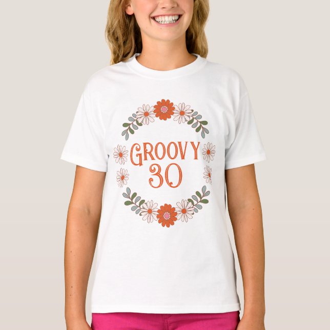 T-shirt Fleur et feuille de marguerite super (Devant)