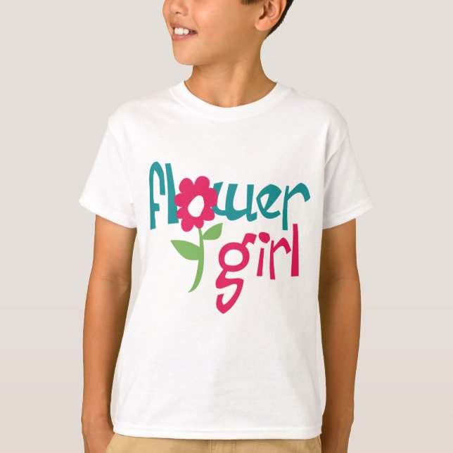 T-shirt Fleur fille (Devant)