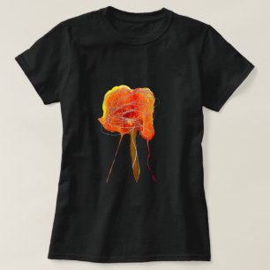 T-shirt Fleur florale gribouillante Abstraite art moderne