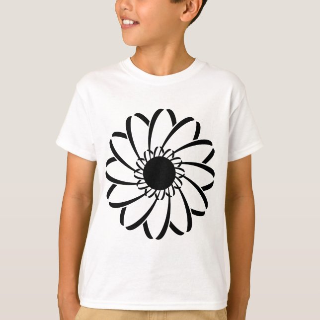 T-shirt Fleur géométrique (Devant)