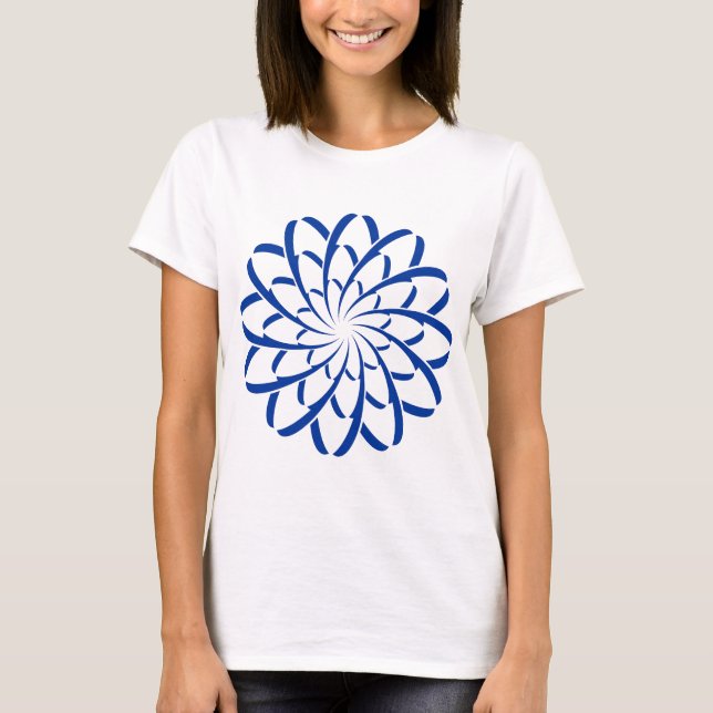 T-shirt Fleur géométrique 02 (Devant)