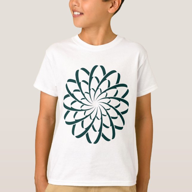 T-shirt Fleur géométrique 02 (Devant)