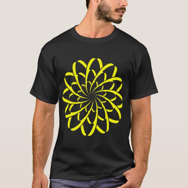 T-shirt Fleur géométrique 02 (Devant)