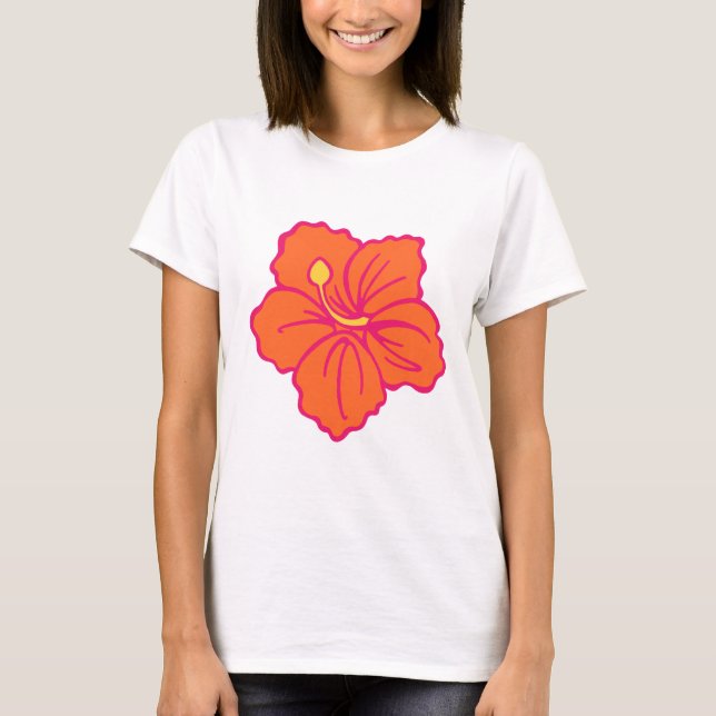 T-shirt Fleur hawaïen (Devant)