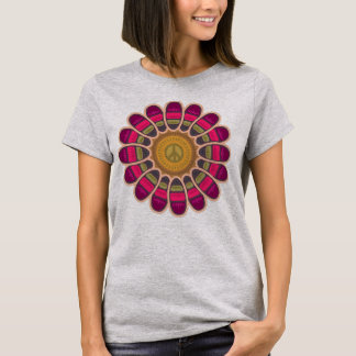 T-shirt Fleur Hippie Paix