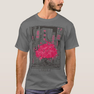 T-shirt Fleur japonaise de fleurs de cerisier Ville Sakura