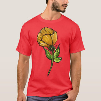 T-shirt Fleur jaune
