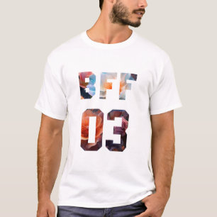 T-shirt Fleur Meilleurs amis pour 3 - BFF 03