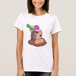 T-shirt Fleur Mole Earth