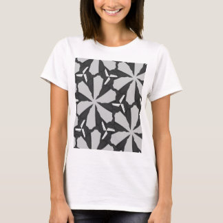 T-shirt Fleur noire