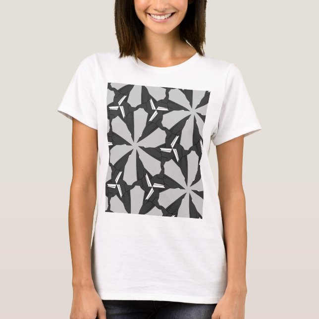 T-shirt Fleur noire (Devant)