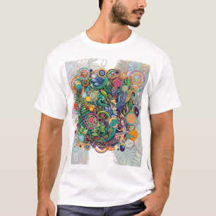 T-shirt Fleur non tamisée avec des accents circulaires