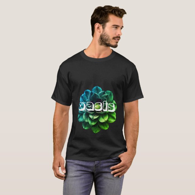 T-shirt fleur oasis (Devant entier)