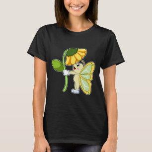 T-shirt Fleur papillon