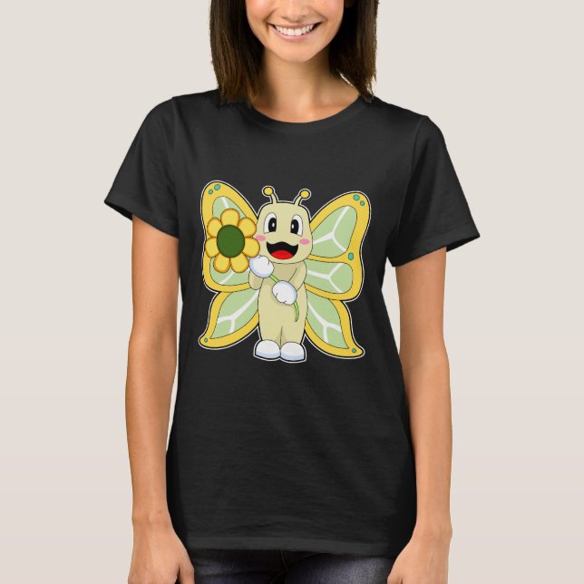 T-shirt Fleur papillon (Devant)