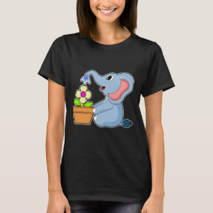 T-shirt Fleur Plante éléphant