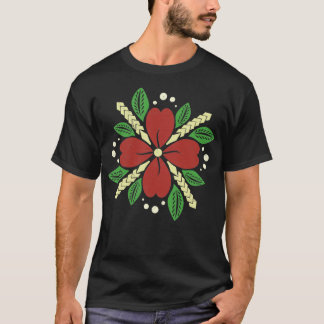 T-shirt Fleur polynésienne et cadeau de tatouage tribal Fe