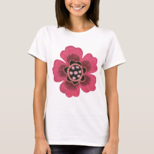 T-shirt Fleur rose