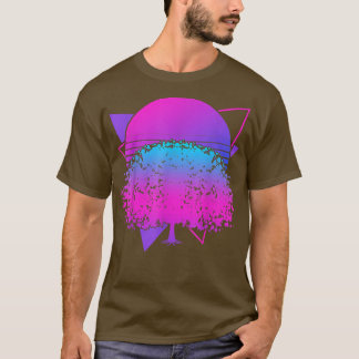 T-shirt Fleur rose japonaise Sakura 90s Art Vaporwave Cher