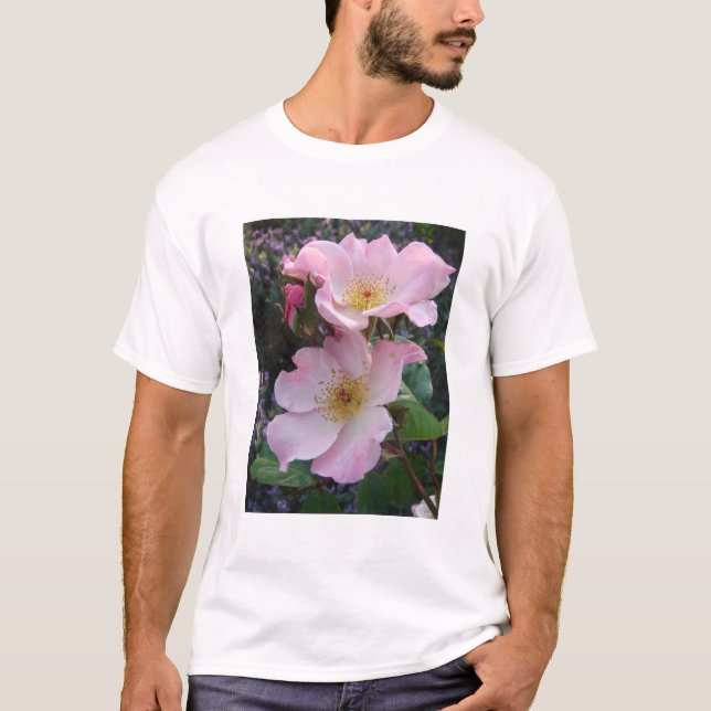T-shirt Fleur Rose rose (Devant)