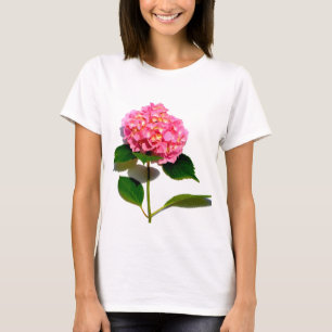 T-shirt Fleur rose rose rose Hydrangea