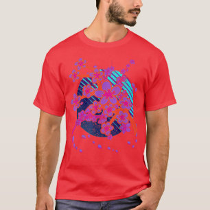 T-shirt Fleur rose Sakura Japon Vaporwave 90s Cerise d'art