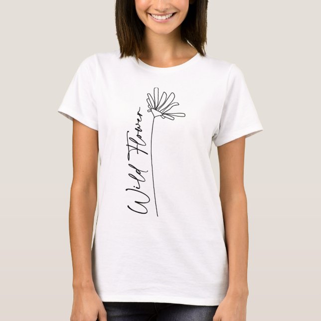T-shirt Fleur sauvage (Devant)