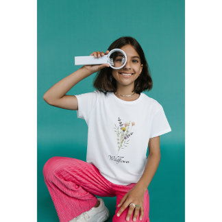 T-shirt Fleur sauvage Mini fille fille fille