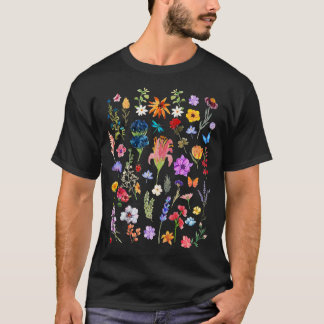T-shirt Fleur sauvage prairie esthétique
