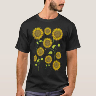 T-shirt Fleur soleil fleurs nature fleuriste hippie soleil