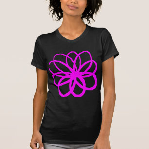 T-shirt Fleur spontanée - Magenta