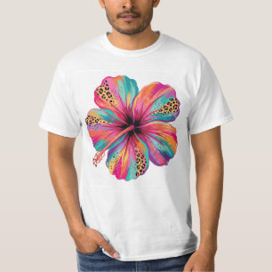 T-shirt Fleur tropicale d'Hibiscus coloré PNG