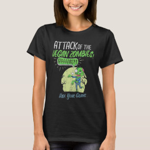 T-shirt Fleur végétarienne est pour Zombies Go Vegan Vegan