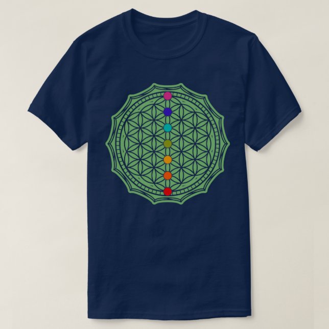 T-shirt Fleur vert vivant (Design devant)