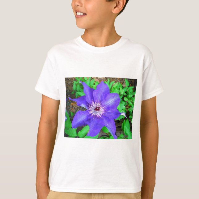 T-shirt Fleur violette Clematis (Devant)
