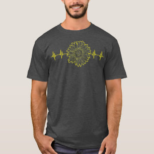 T-shirt Fleuriste à battement de coeur Fleur Jaune Florale