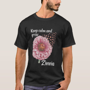 T-shirt Fleuriste Garder Calme Fleuriste Zinnia