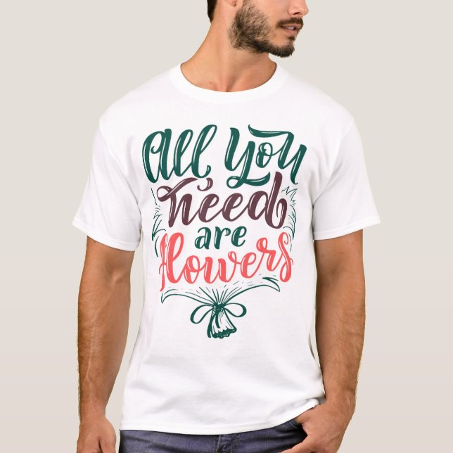 T-shirt fleurs 1 (Devant)