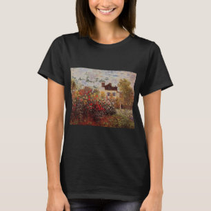 T-shirt fleurs anciennes le-jardin-de-monet-a-argenteuil-s