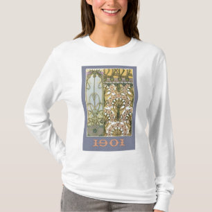 T-shirt Fleurs Art nouveau alphonse mucha art floral 1901