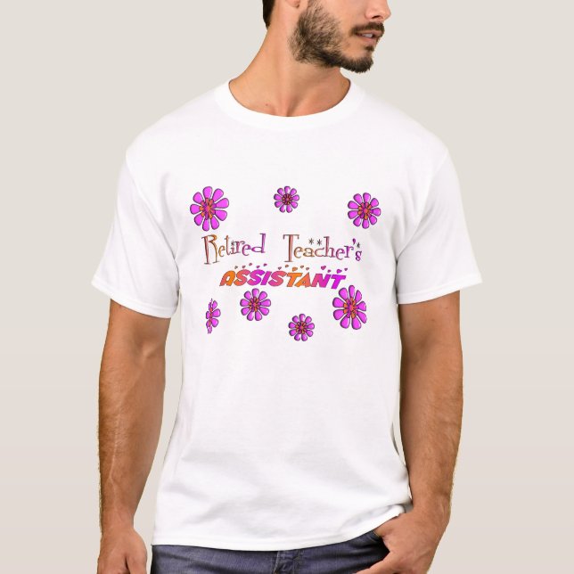 T-shirt Fleurs auxiliaires retirées de professeurs rétros (Devant)