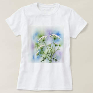 T-shirt Fleurs blanches délicates