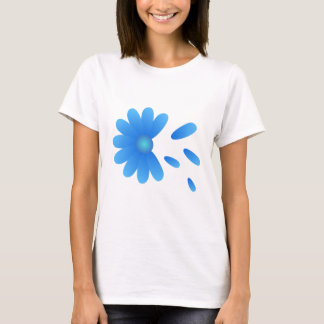 T-SHIRT FLEURS BLEUES CONFORTABLES TEE - SHIRTS