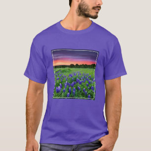 T-shirt Fleurs Bluebonnets à Sunset Texas
