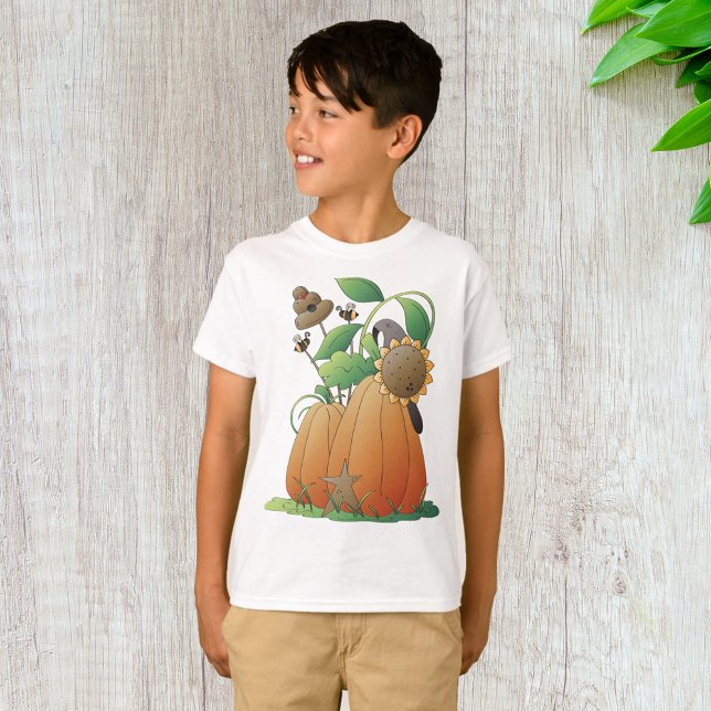 T-shirt Fleurs citrouilles Et Abeilles (Créateur téléchargé)