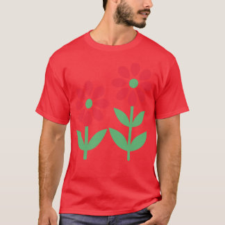 T-shirt Fleurs colorées mignonnes