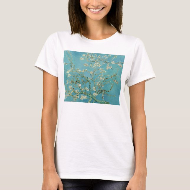 T-shirt Fleurs d'amandes par Vincent Van Gogh Art (Devant)