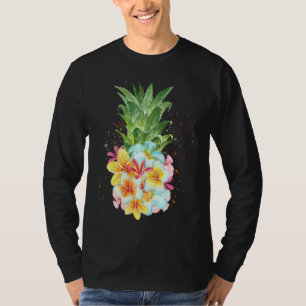 T-shirt Fleurs d'ananas Aloha Hawaiian Tee Aineapple Tee