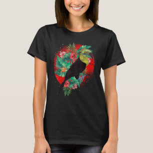 T-shirt Fleurs d'animaux tropicaux Oiseaux de forêt tropic